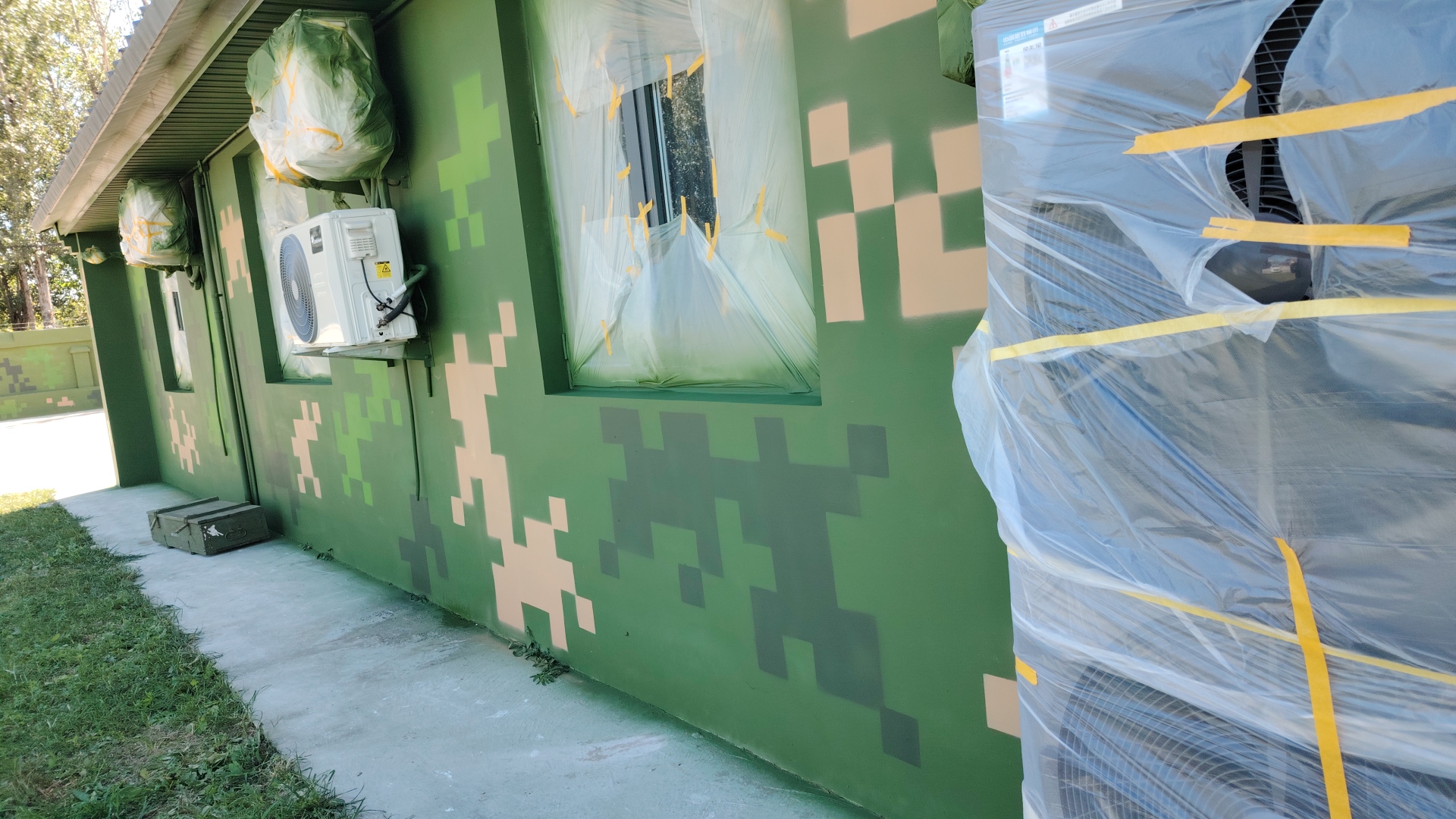 九龙坡外墙迷彩漆施工多少钱 伪装迷彩漆  